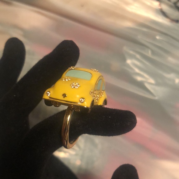 New Kate Spade ♠️ Yellow Taxi 🚕 Car Ring size 6 - Picture 12 of 17